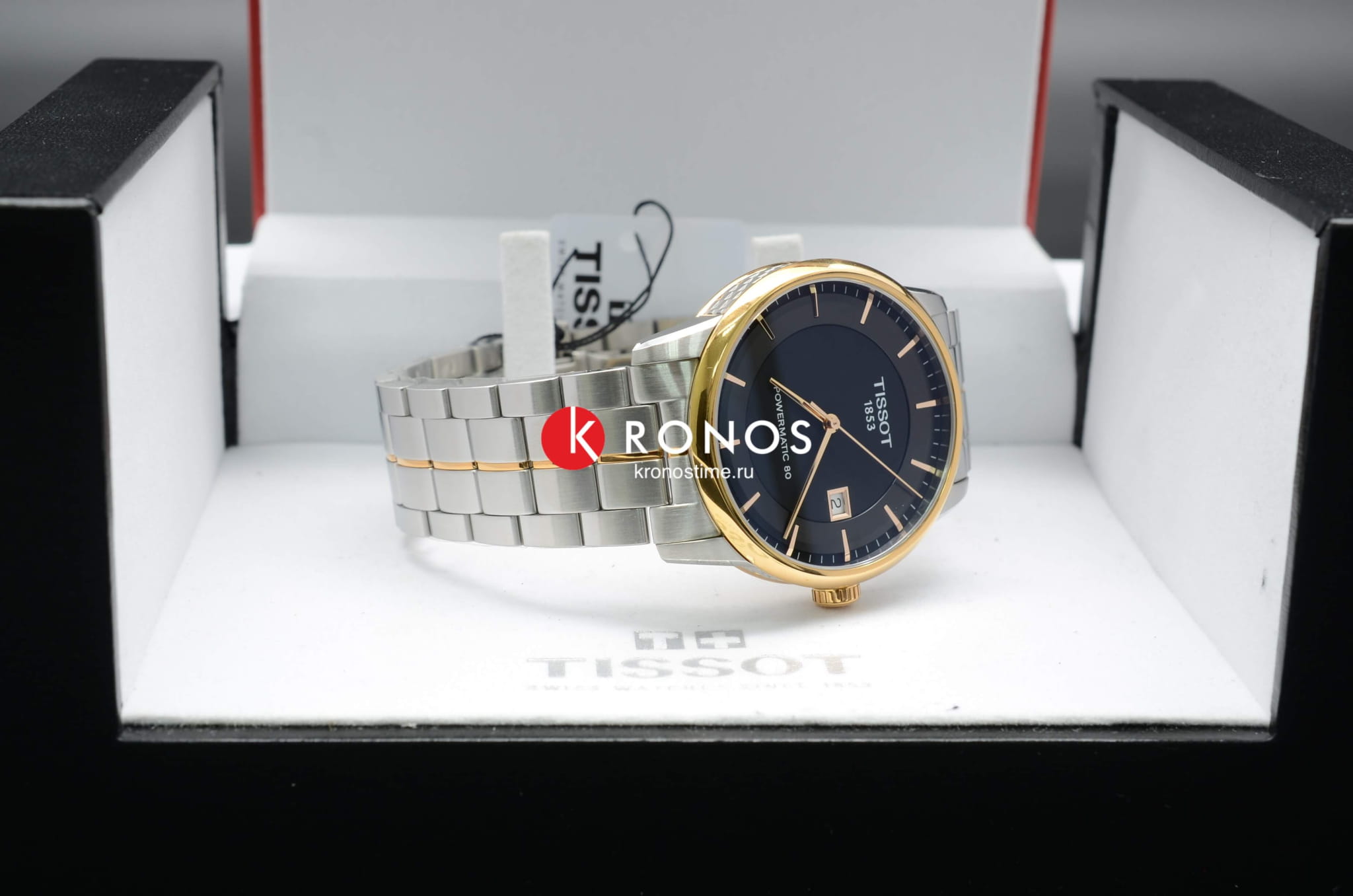 Tissot Tissot Luxury Powermatic 80 T086.407.22.051.00 мужские часы черный циферблат на запястье